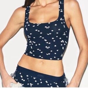 SKIMS Daisy Tank Top Set S